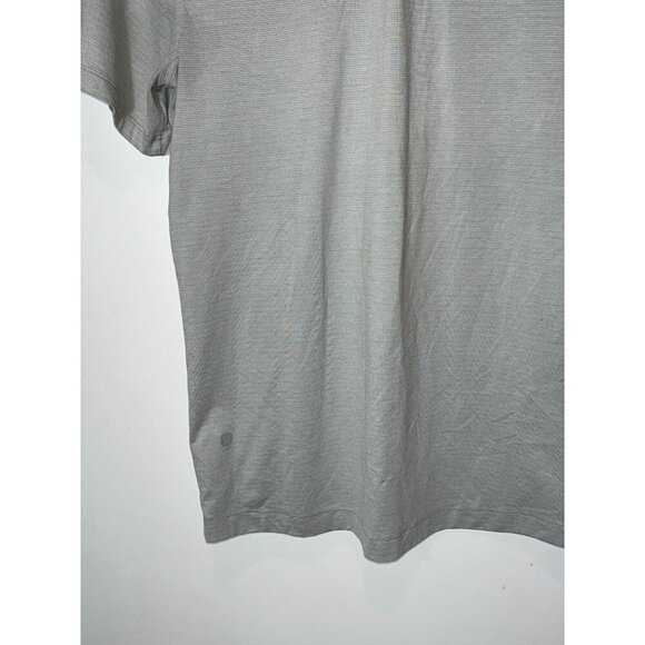 Lululemon Mens Gray Polo Shirt Size S small - Picture 5 of 8